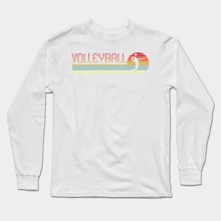 Retro Volleyball Player Long Sleeve T-Shirt